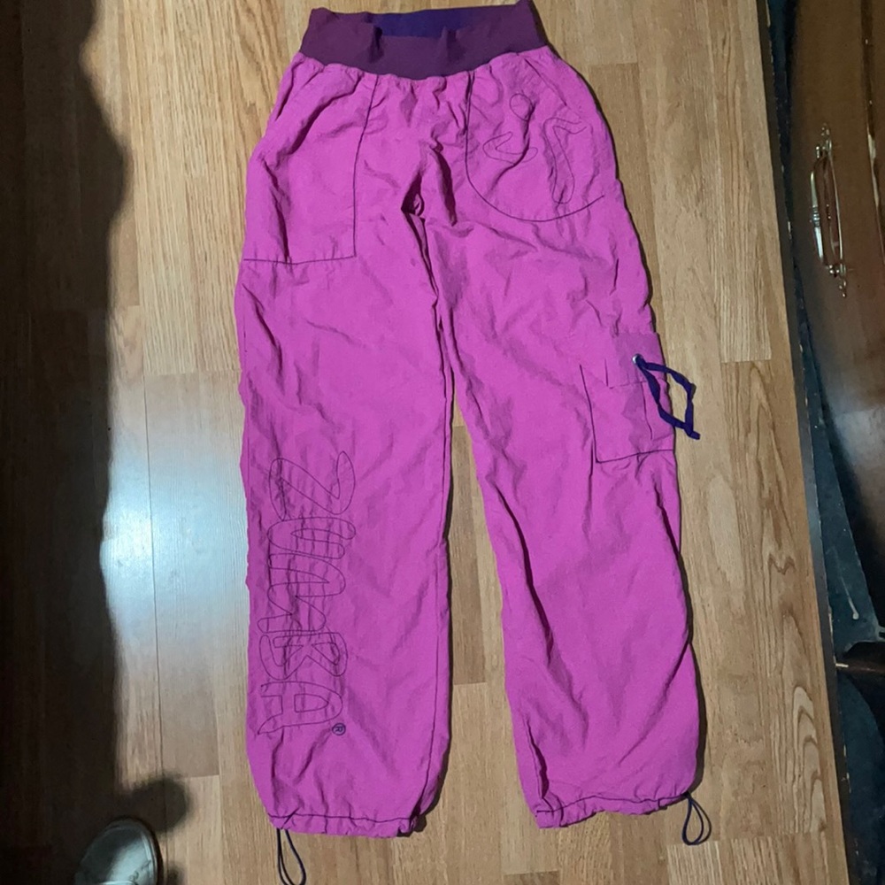 Zumba Fitness Pants Fuchsia and purple size Large